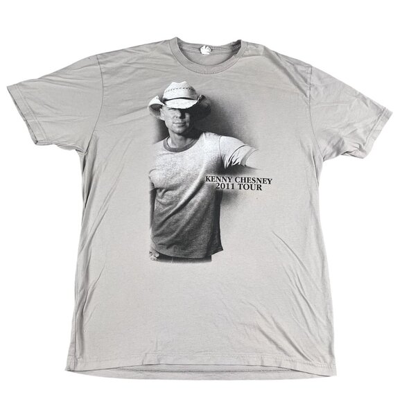 Kenny Chesney Mens 100% Cotton 2011 Tour Shirt Sz Large - Picture 1 of 6